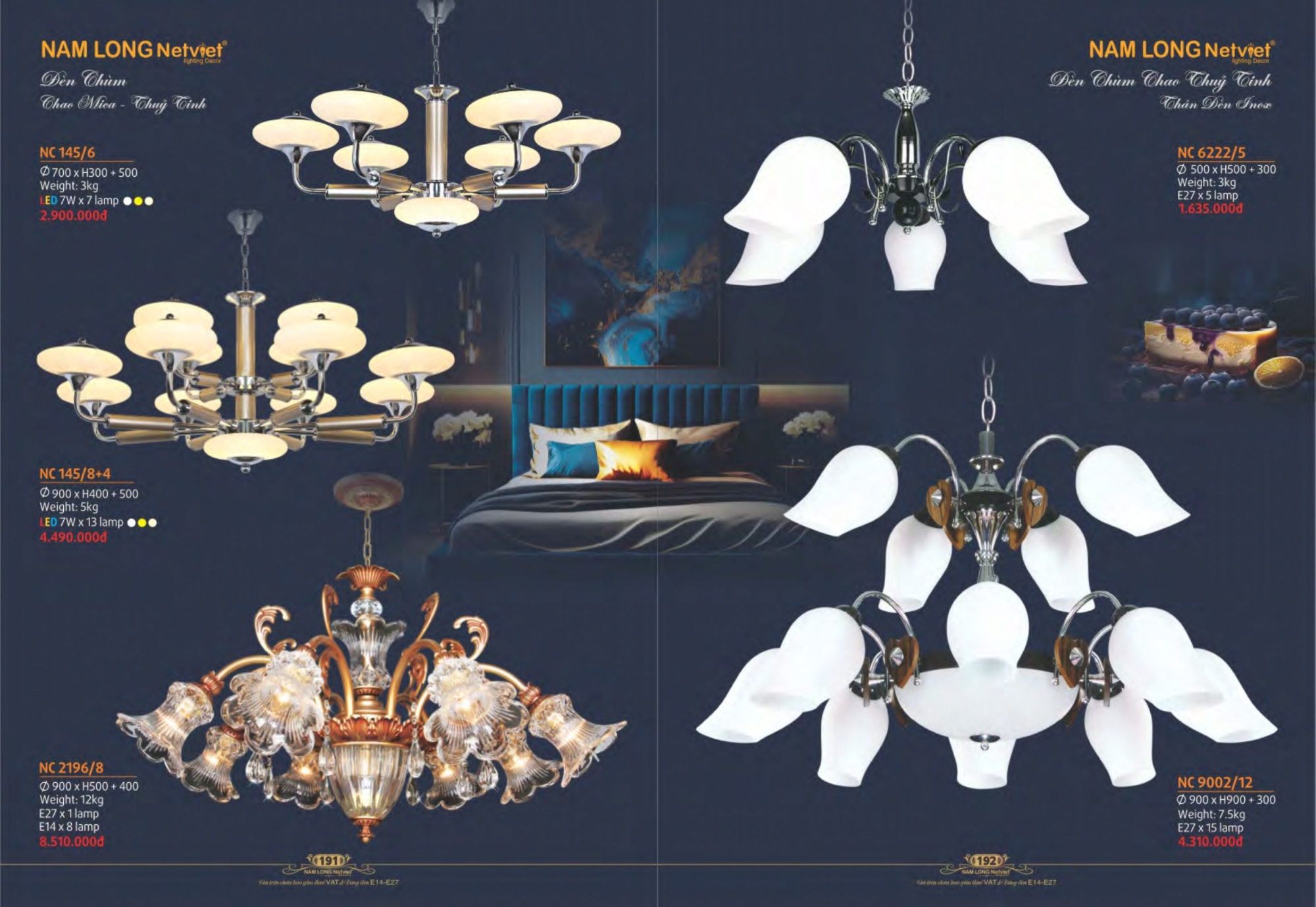 Bảng giá đèn trang trí Nam Long